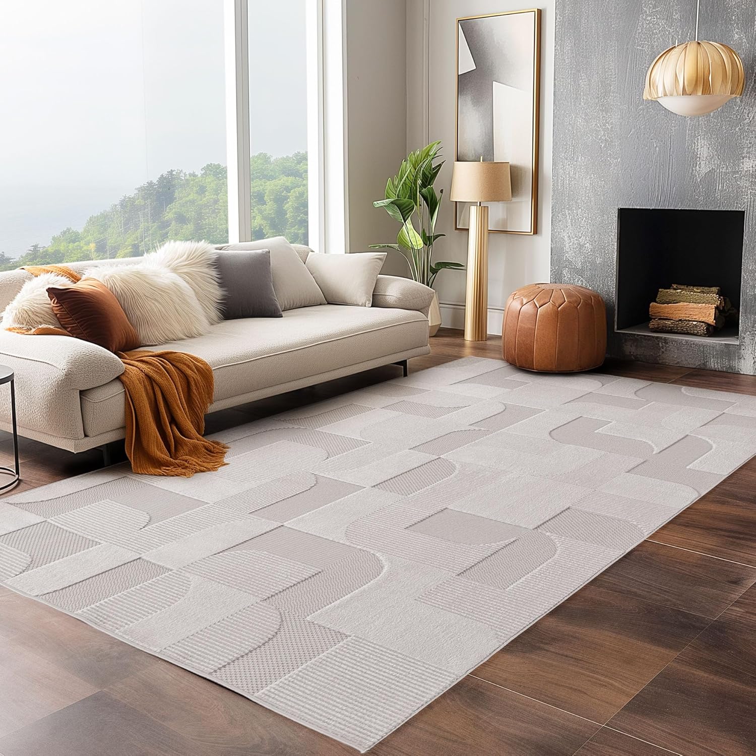 Tapis Scandinave à motifs en relief OSLO – STUDIO DECO