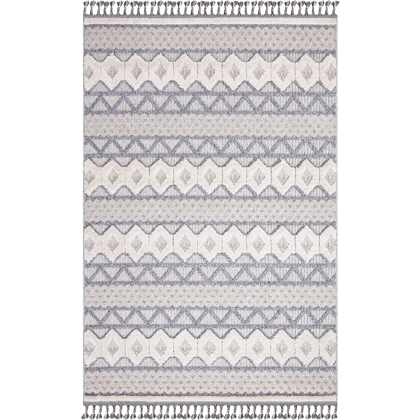 Tapis Boho Chic à franges tressées – STUDIO DECO