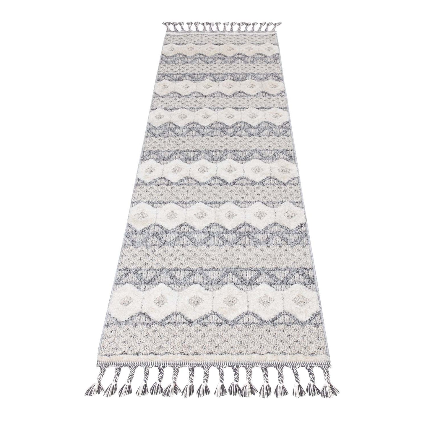 Tapis Boho Chic à franges tressées