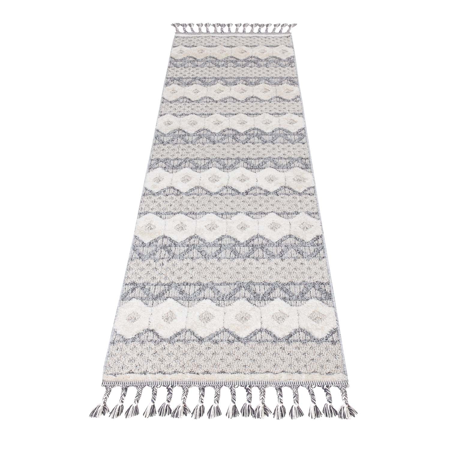 Tapis de couloir Boho Chic à franges tressées – STUDIO DECO