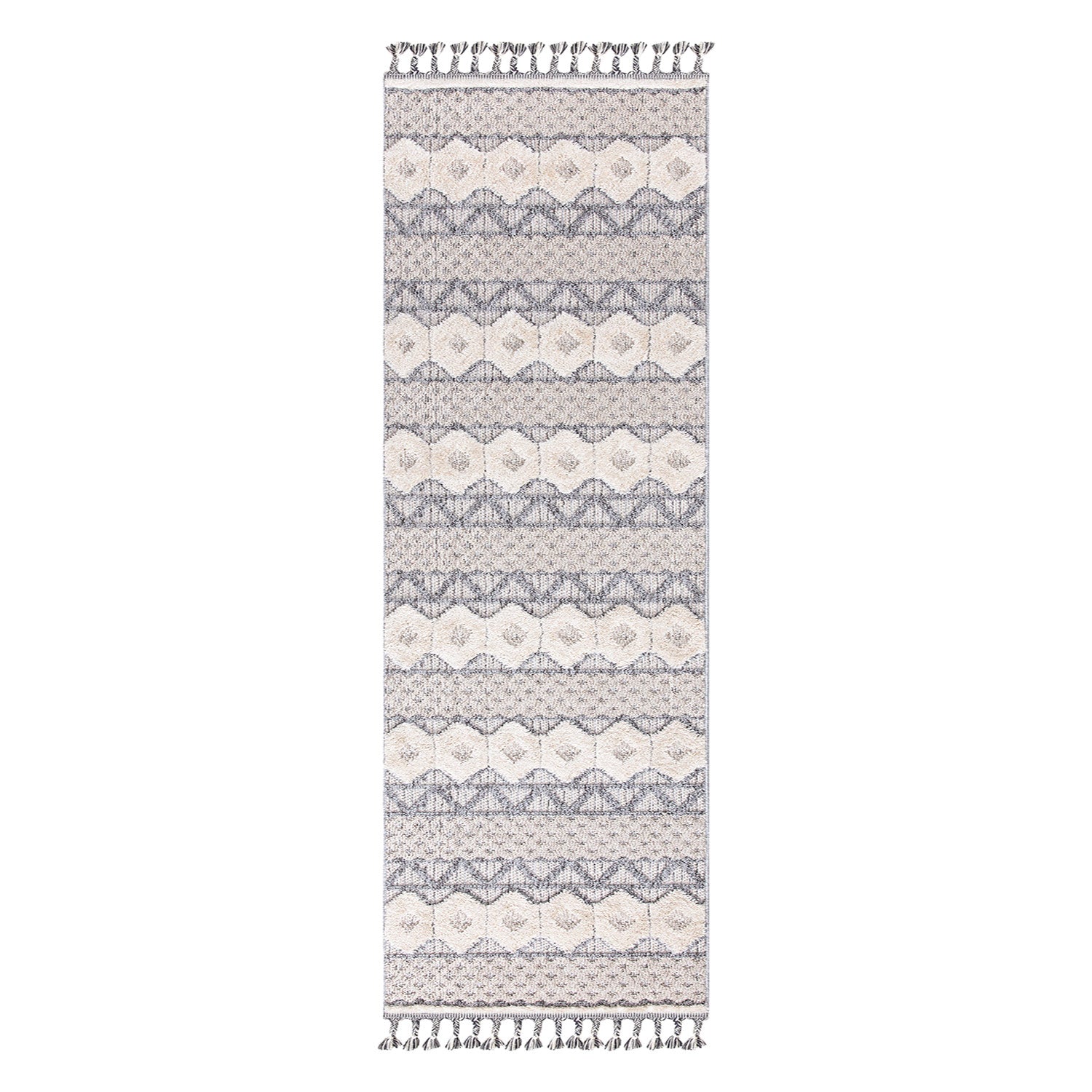 Tapis de couloir Boho Chic à franges tressées – STUDIO DECO