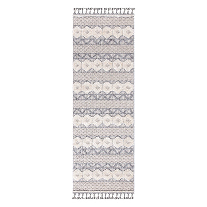 Tapis Boho Chic à franges tressées