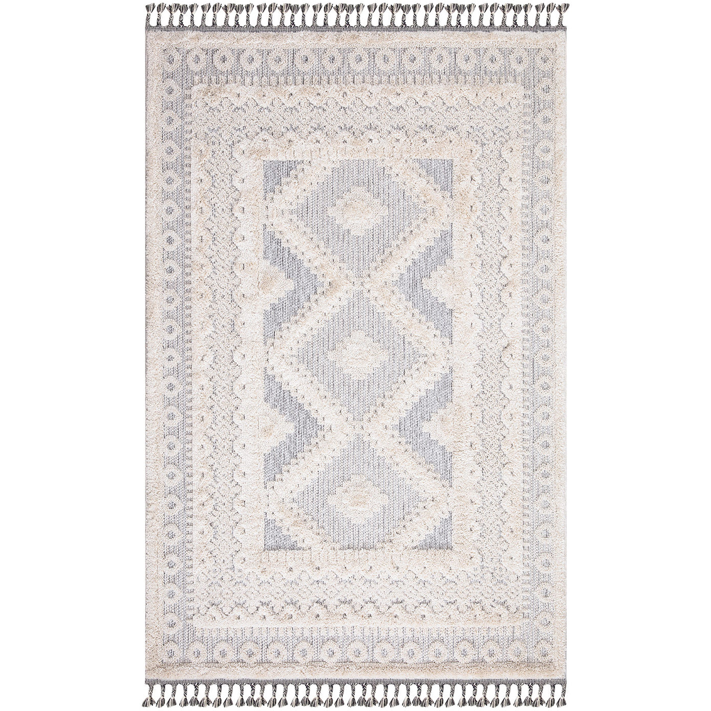 Tapis Boho Chic à franges tressées – STUDIO DECO