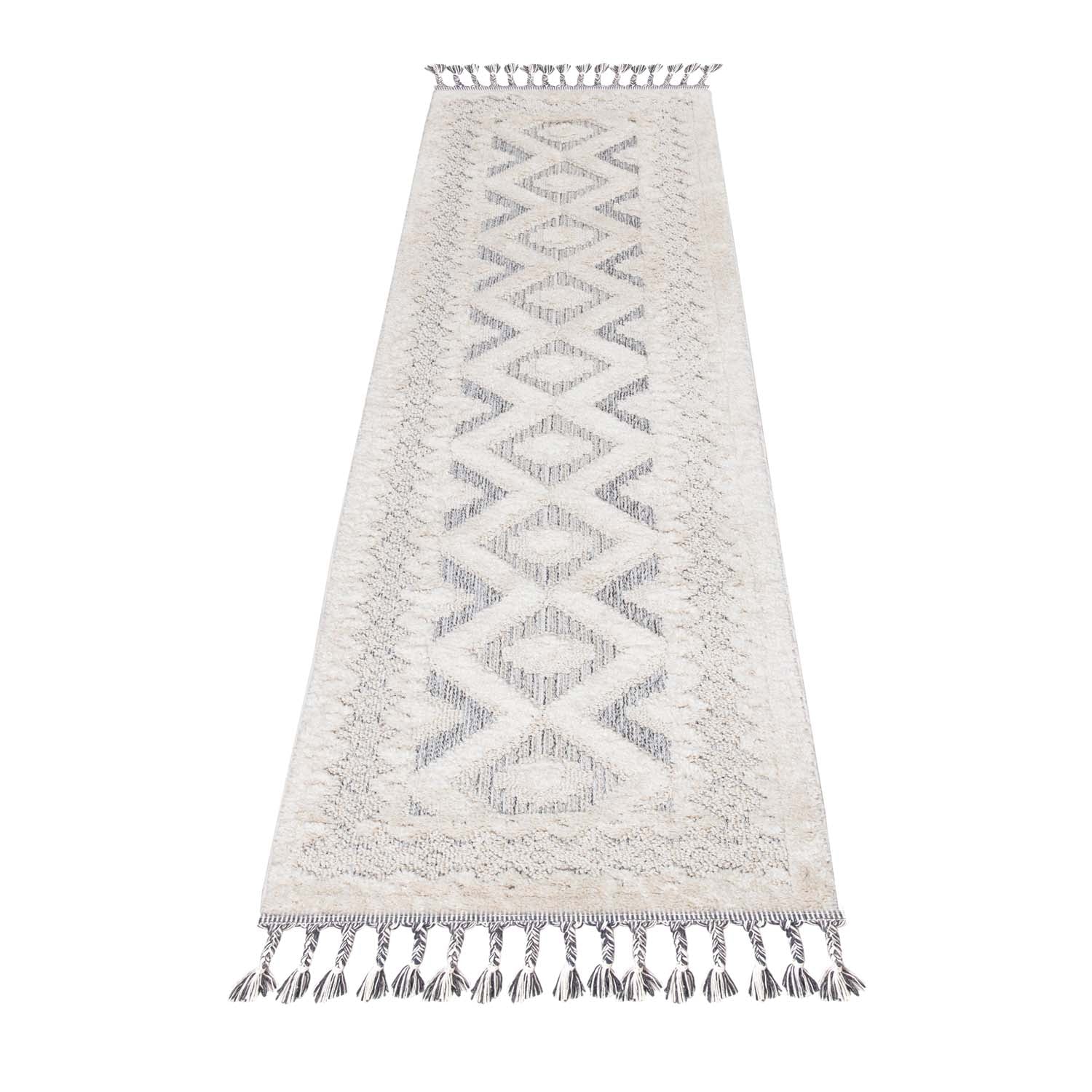 Tapis de couloir Boho Chic à franges tressées – STUDIO DECO