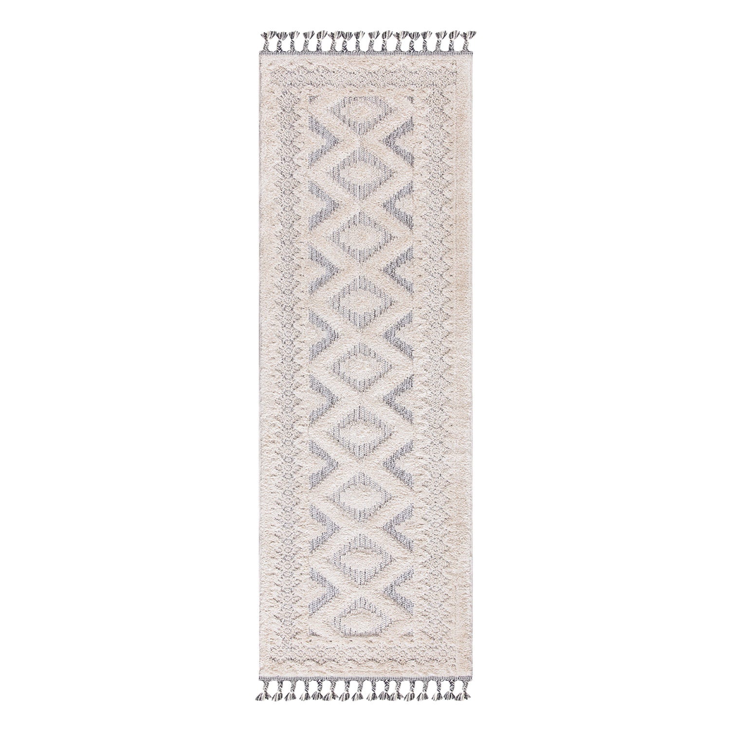 Tapis de couloir Boho Chic à franges tressées – STUDIO DECO