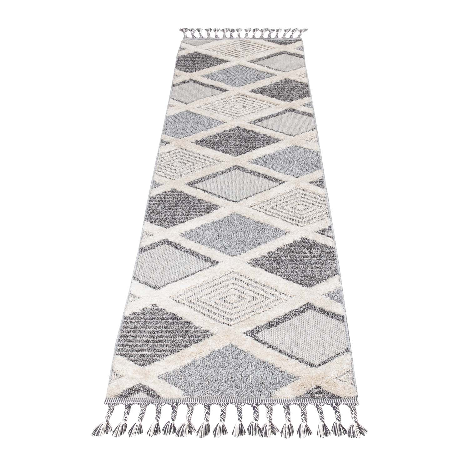 Tapis de couloir Boho Chic à franges tressées – STUDIO DECO