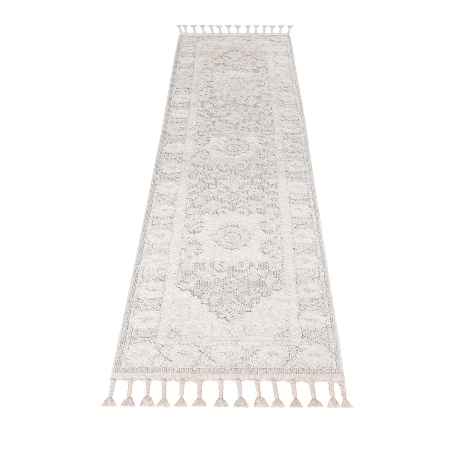 Tapis Boho Chic à franges tressées