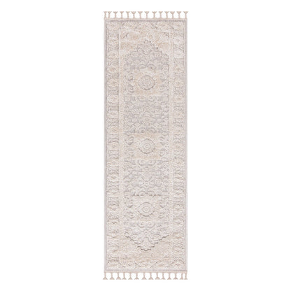 Tapis Boho Chic à franges tressées