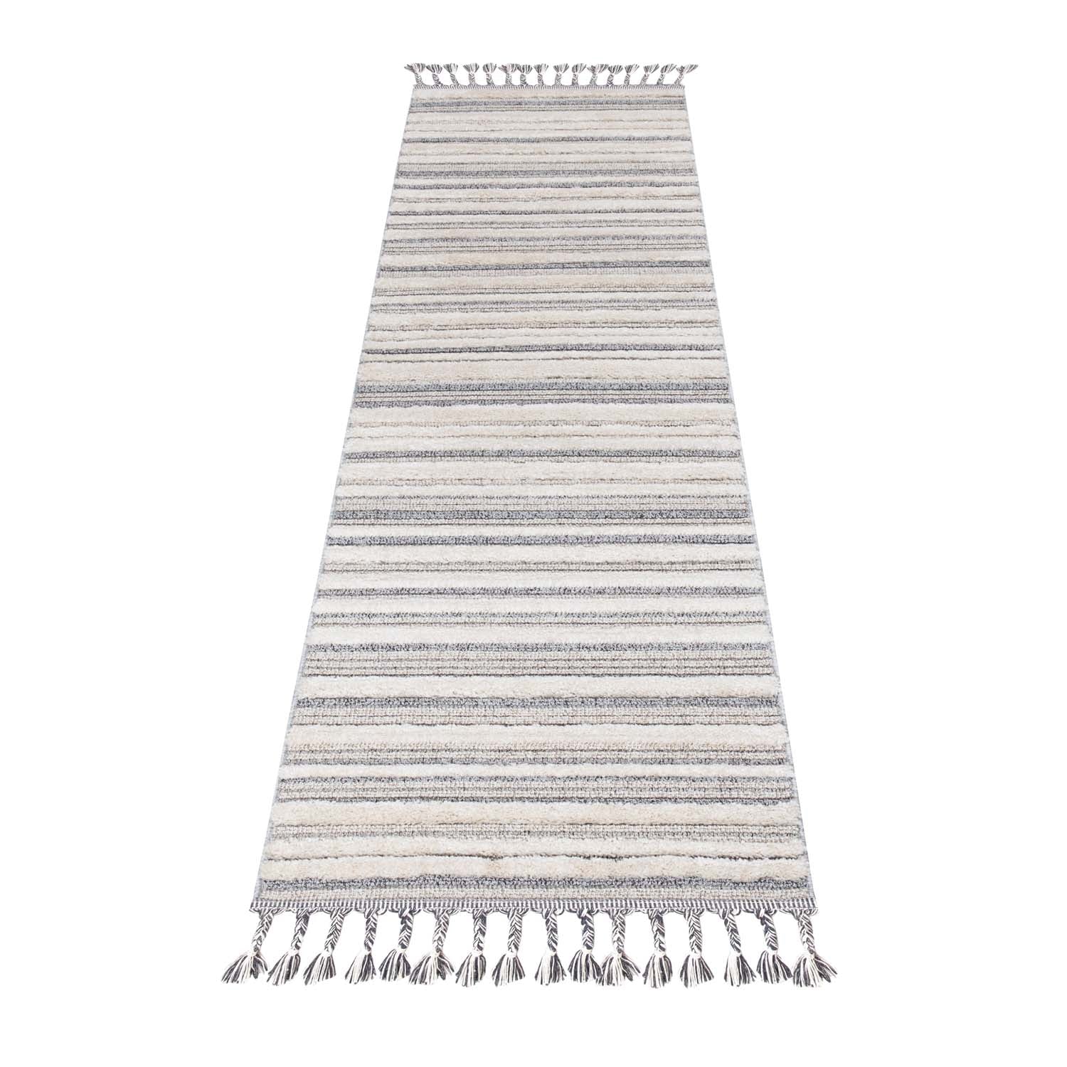 Tapis de couloir Boho Chic à franges tressées – STUDIO DECO