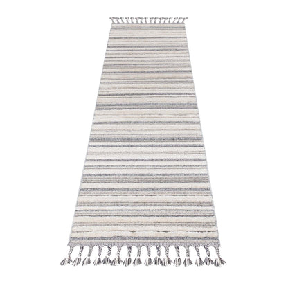 Tapis Boho Chic à franges tressées