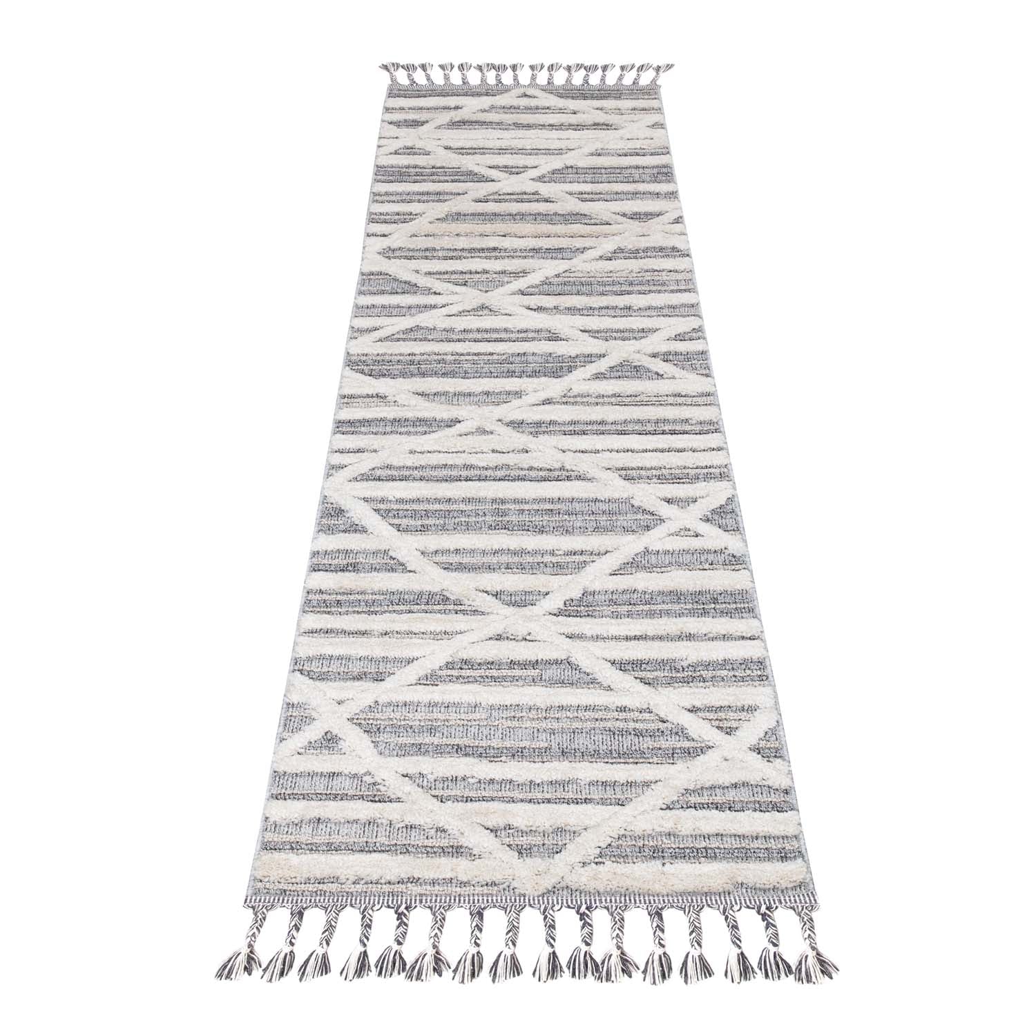 Tapis de couloir Boho Chic à franges tressées – STUDIO DECO