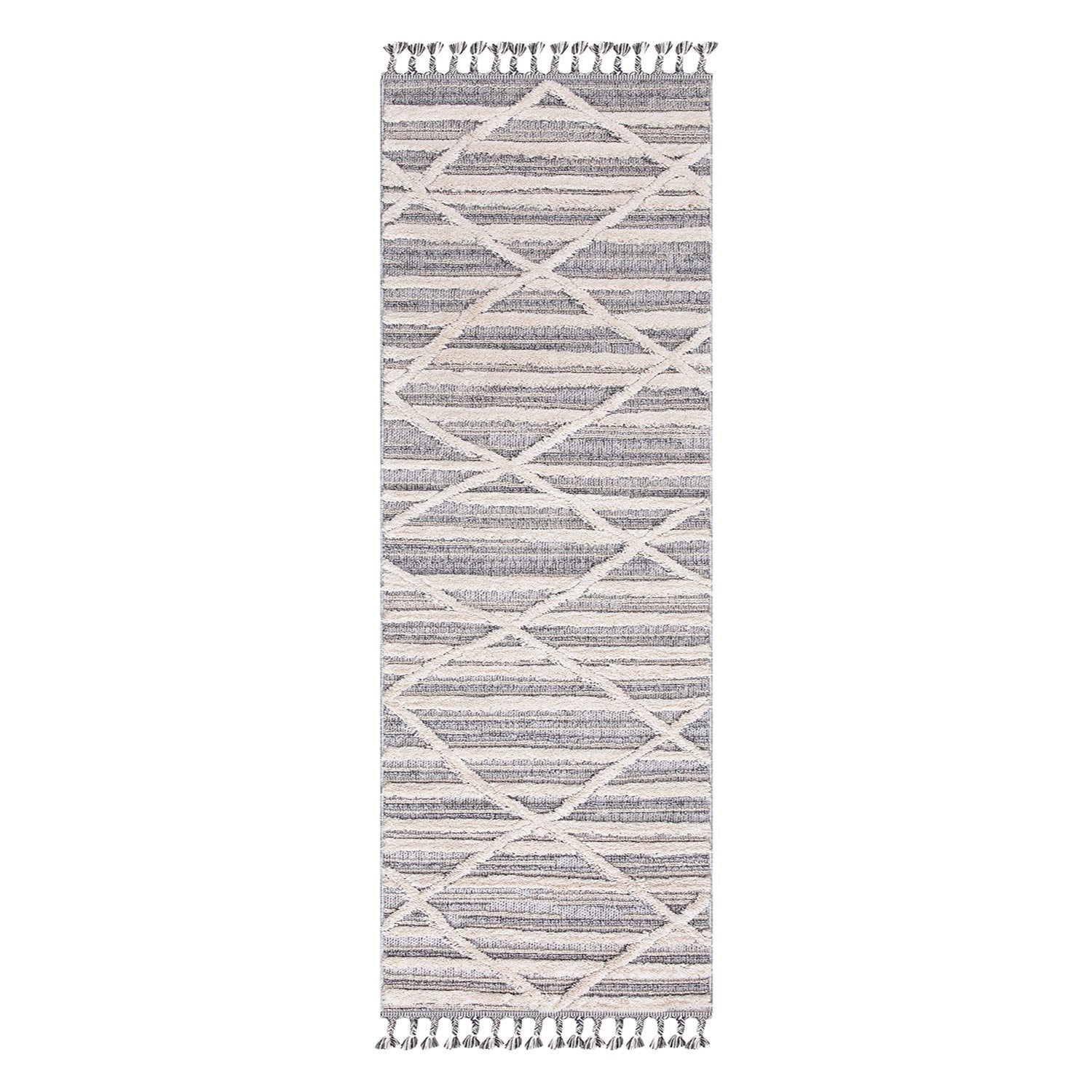 Tapis de couloir Boho Chic à franges tressées – STUDIO DECO