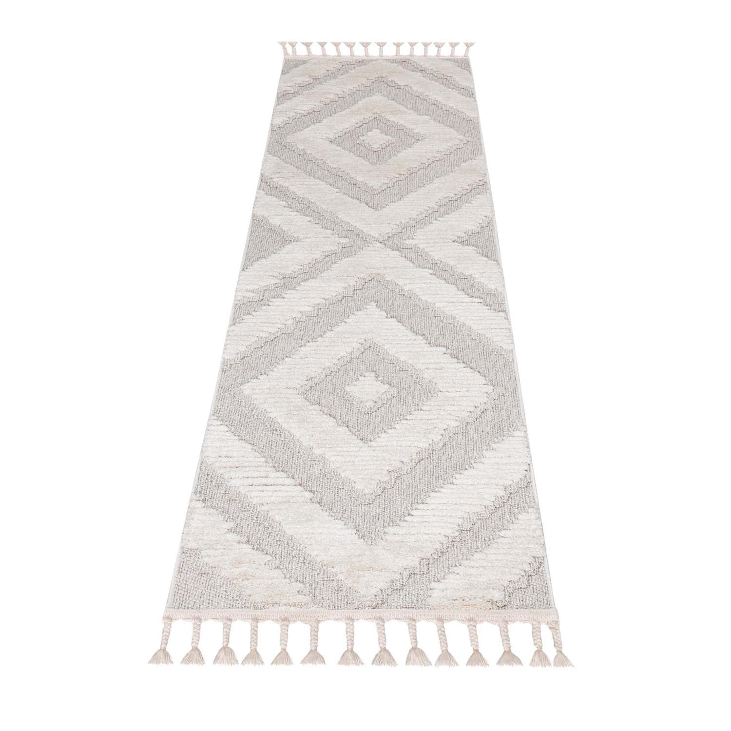 Tapis de couloir Boho Chic à franges tressées – STUDIO DECO