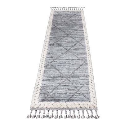 Tapis Boho Chic à franges tressées