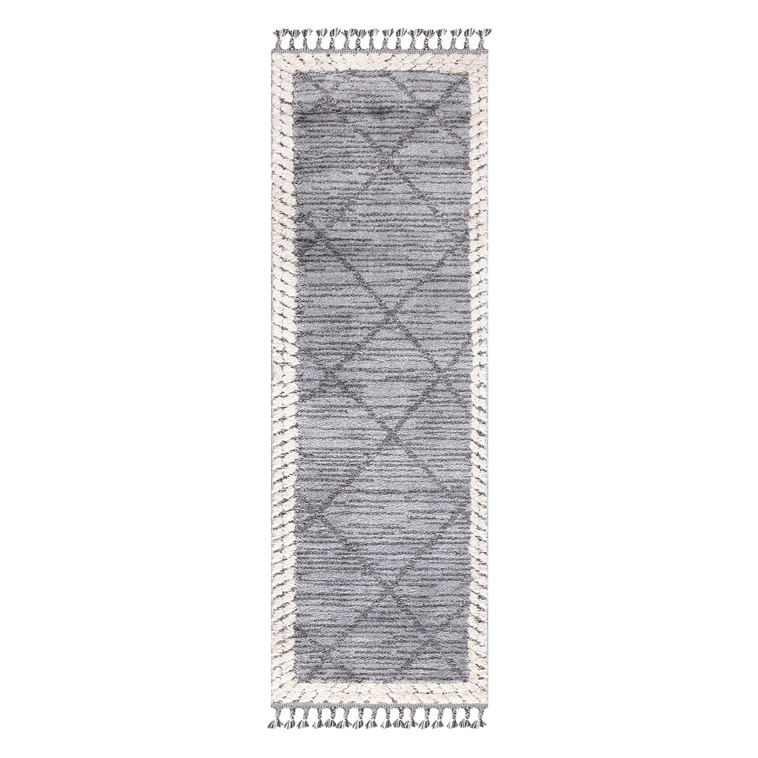 Tapis de couloir Boho Chic à franges tressées – STUDIO DECO