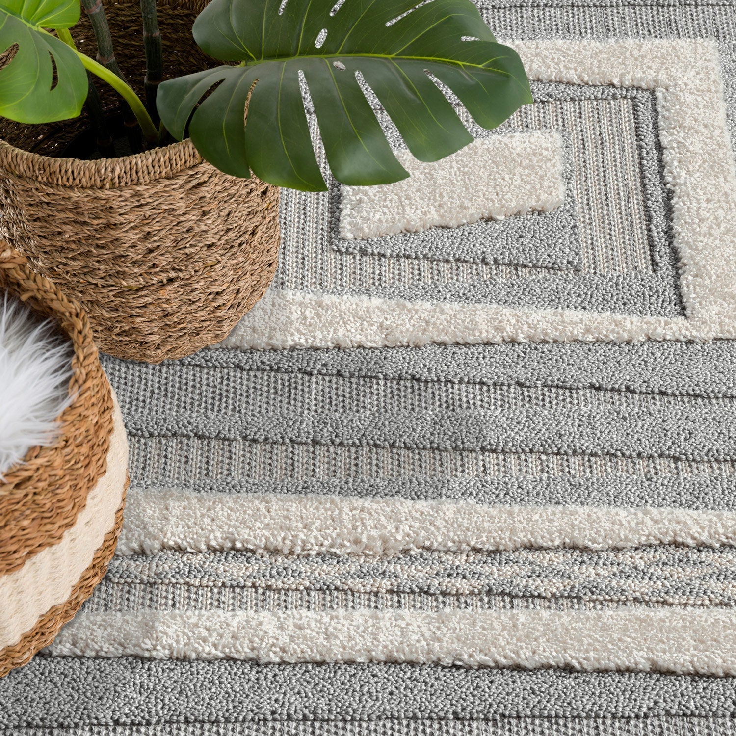 Tapis Boho Chic à franges tressées – STUDIO DECO
