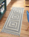 Tapis de couloir Boho Chic à franges tressées – STUDIO DECO
