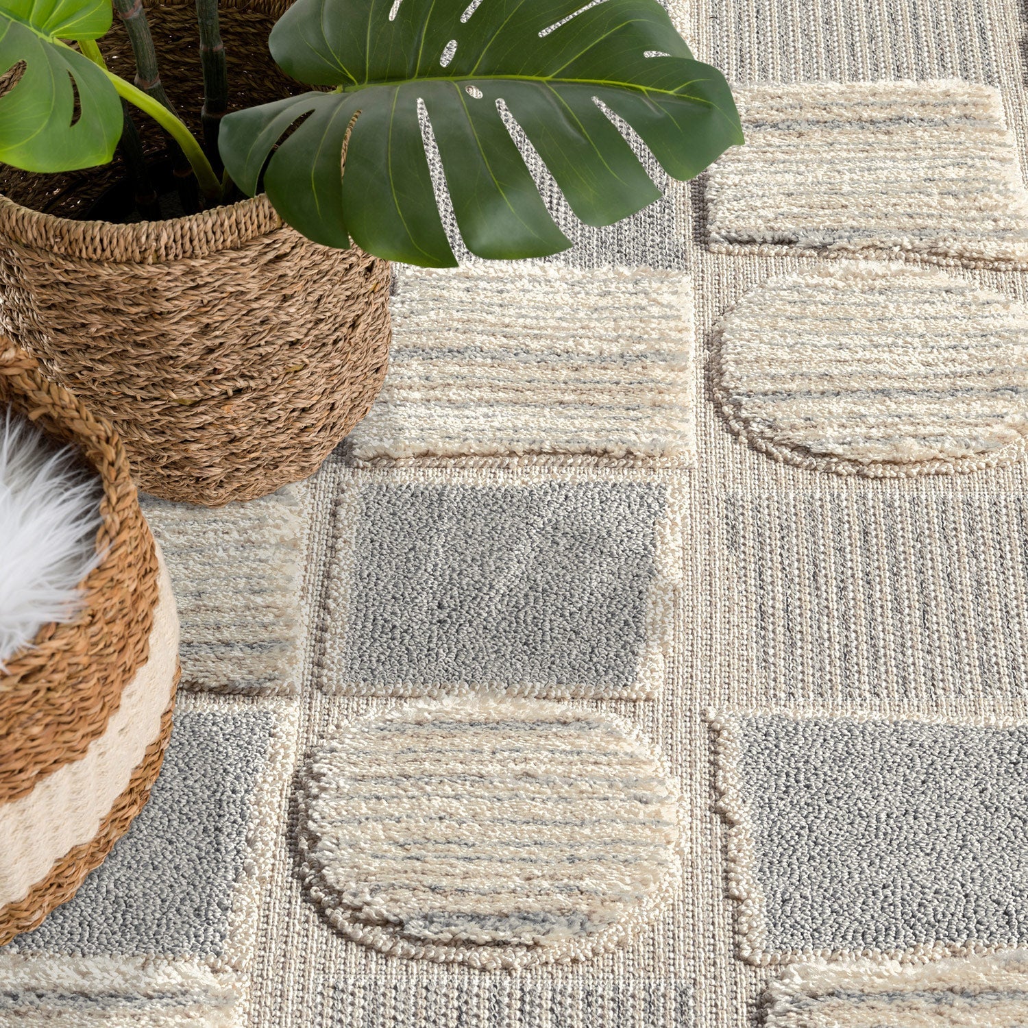 Tapis Boho Chic à franges tressées – STUDIO DECO