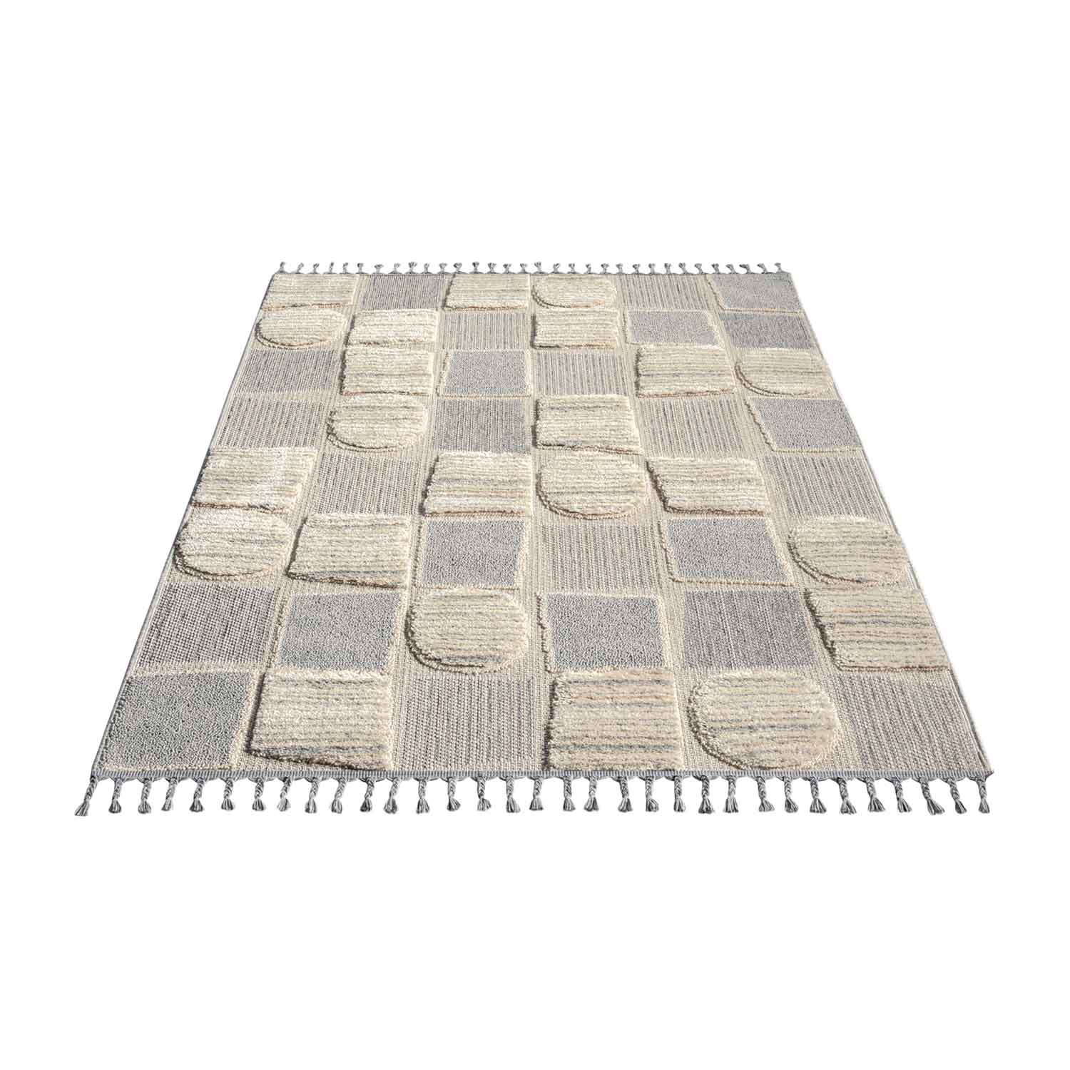 Tapis Boho Chic à franges tressées – STUDIO DECO