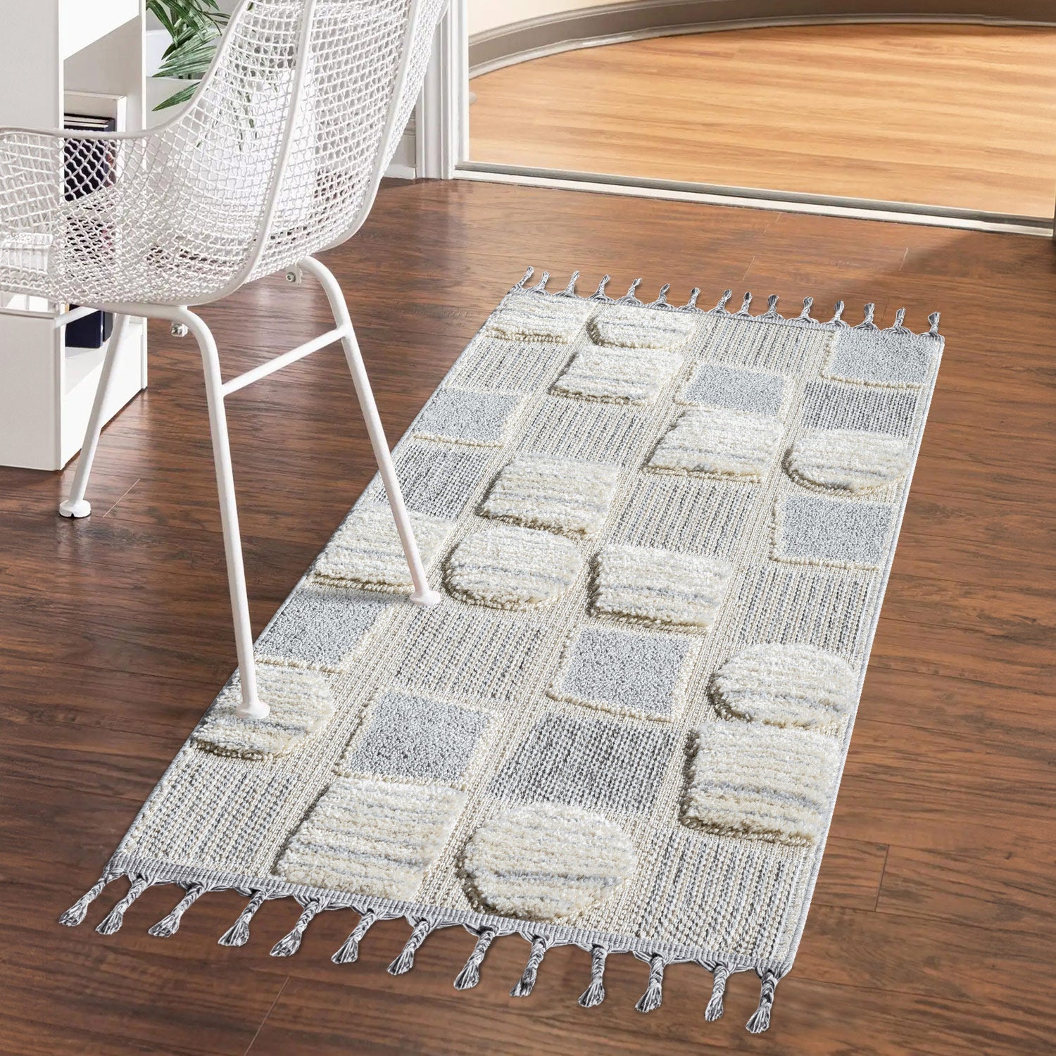 Tapis de couloir Boho Chic à franges tressées – STUDIO DECO