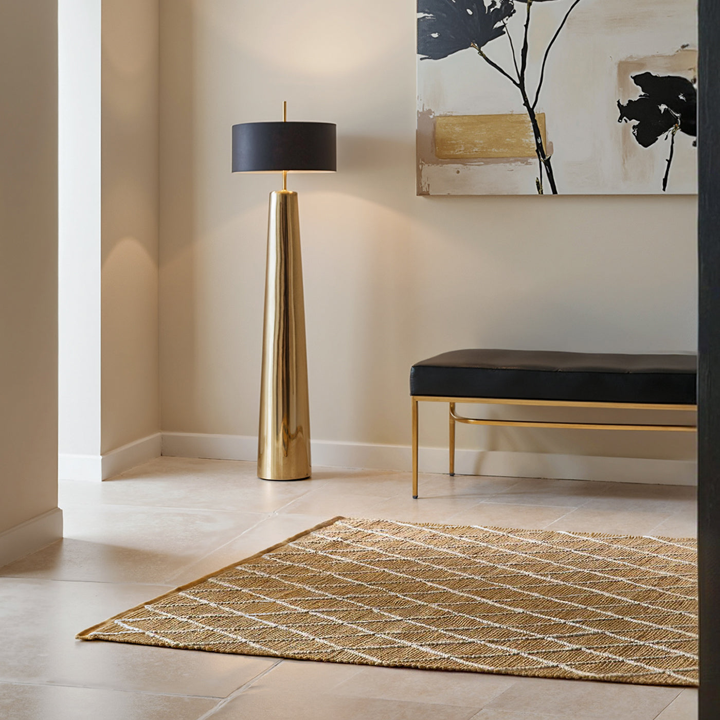 Tapis en Jute à motifs en Relief – STUDIO DECO