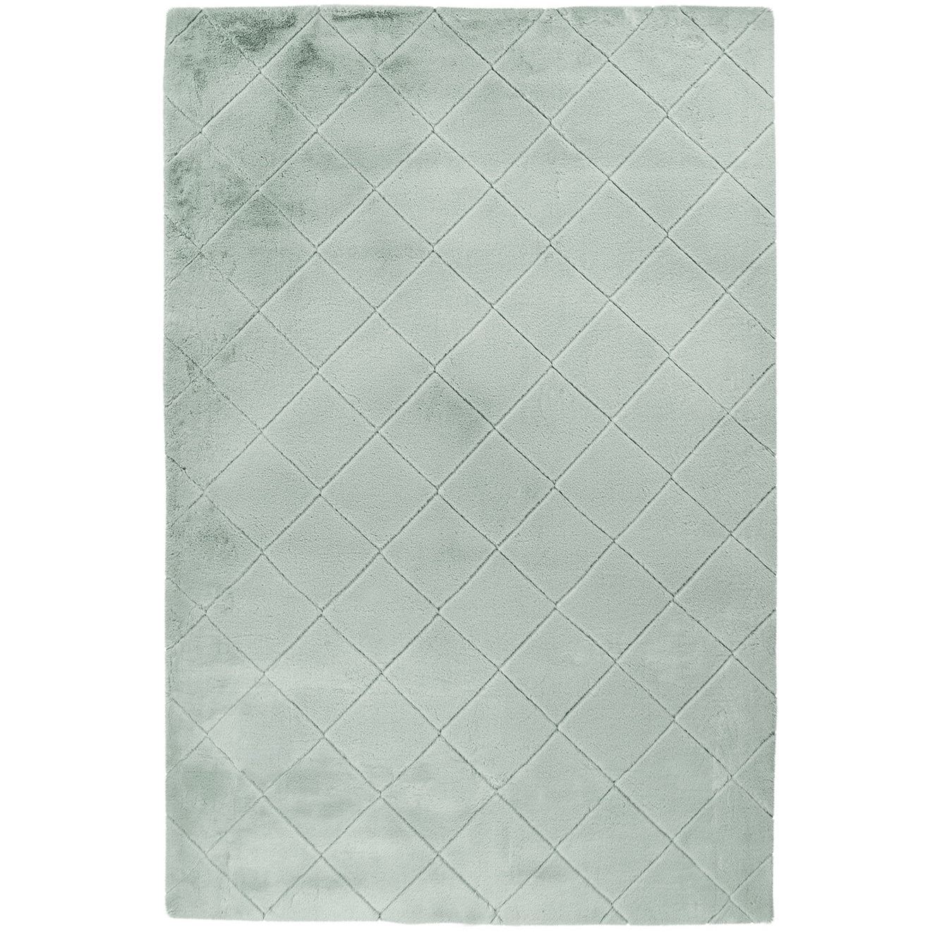Tapis Super Doux à motif losanges en Relief - Vert Jade – STUDIO DECO