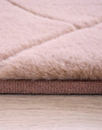 Tapis Super Doux à motif losanges en Relief - Rose poudré – STUDIO DECO