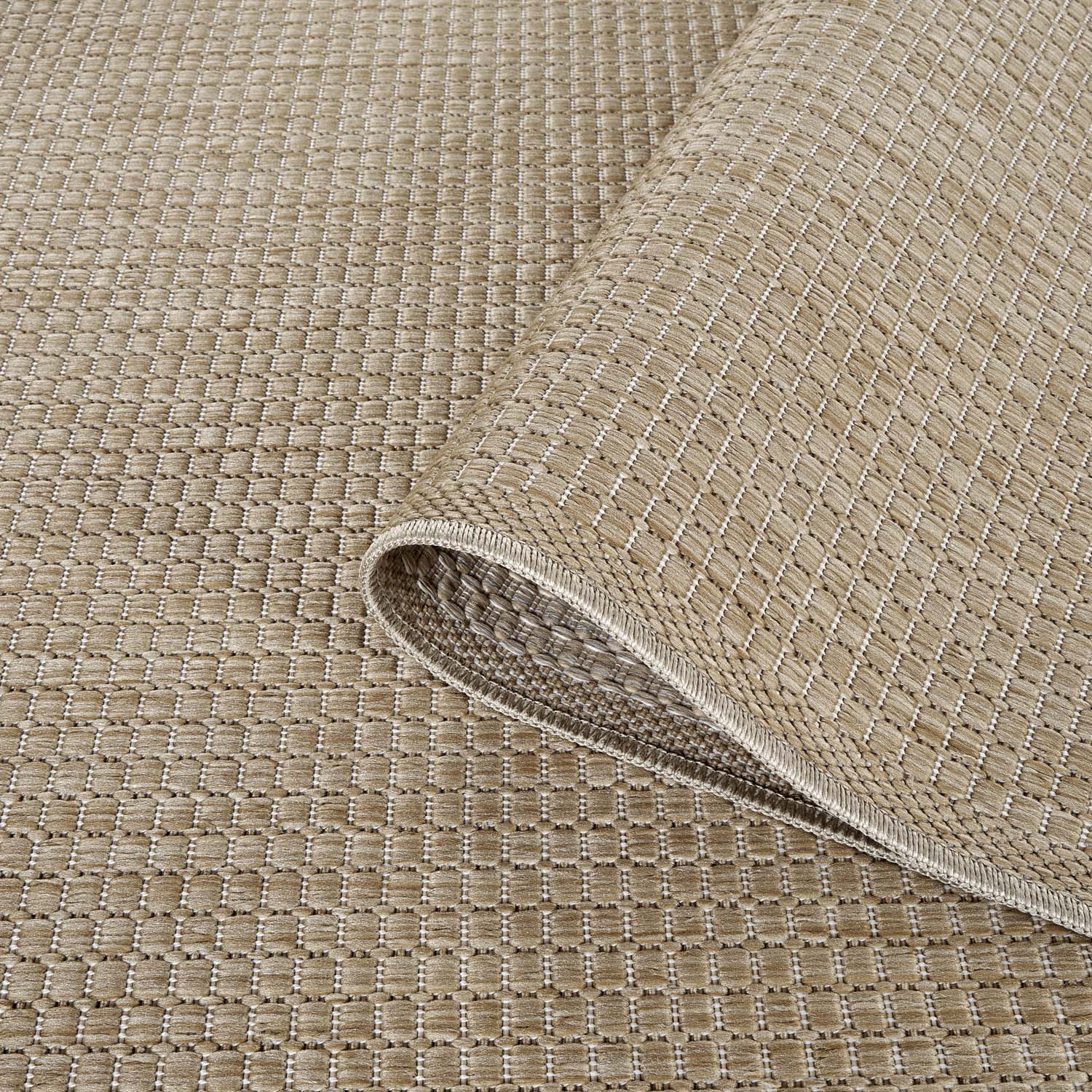 Tapis extérieur aspect jute structuré