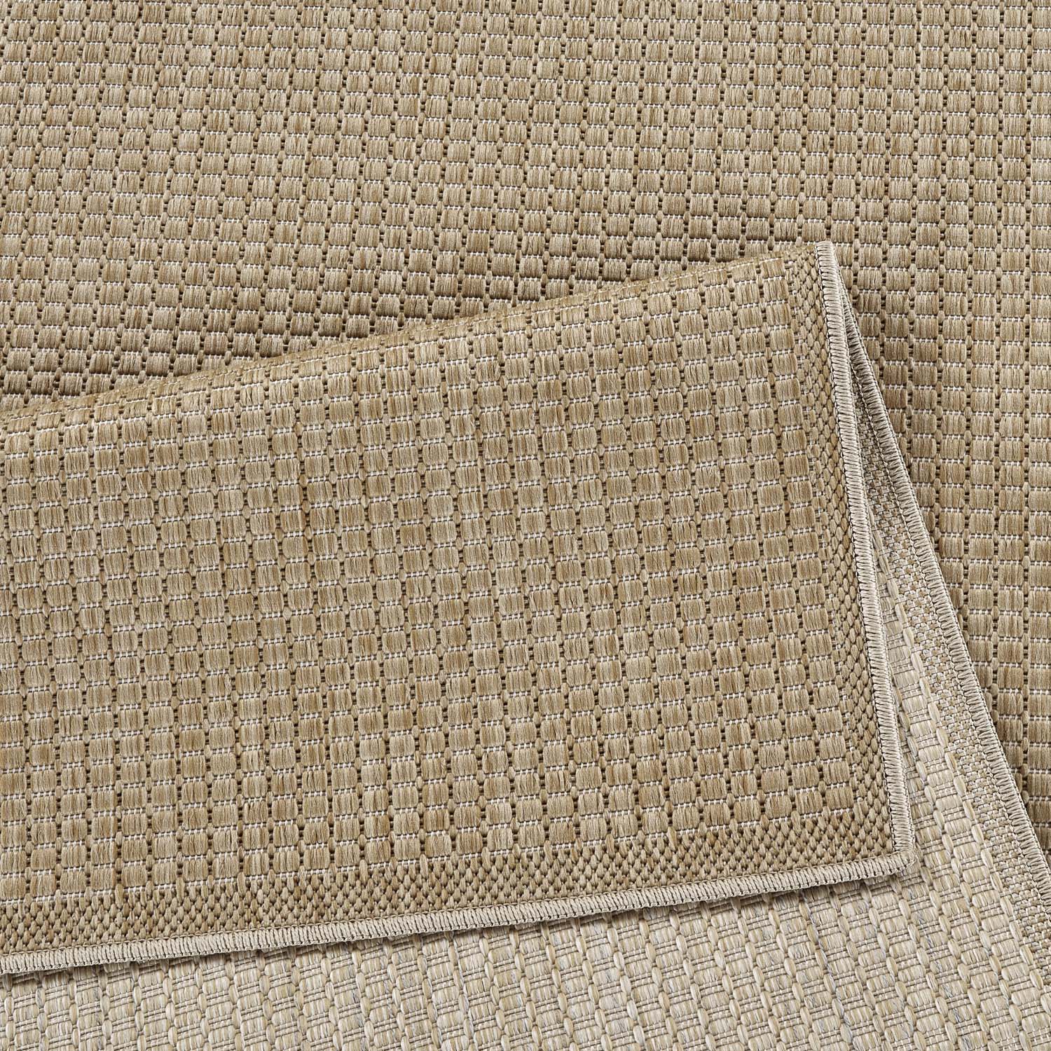 Tapis extérieur aspect jute structuré