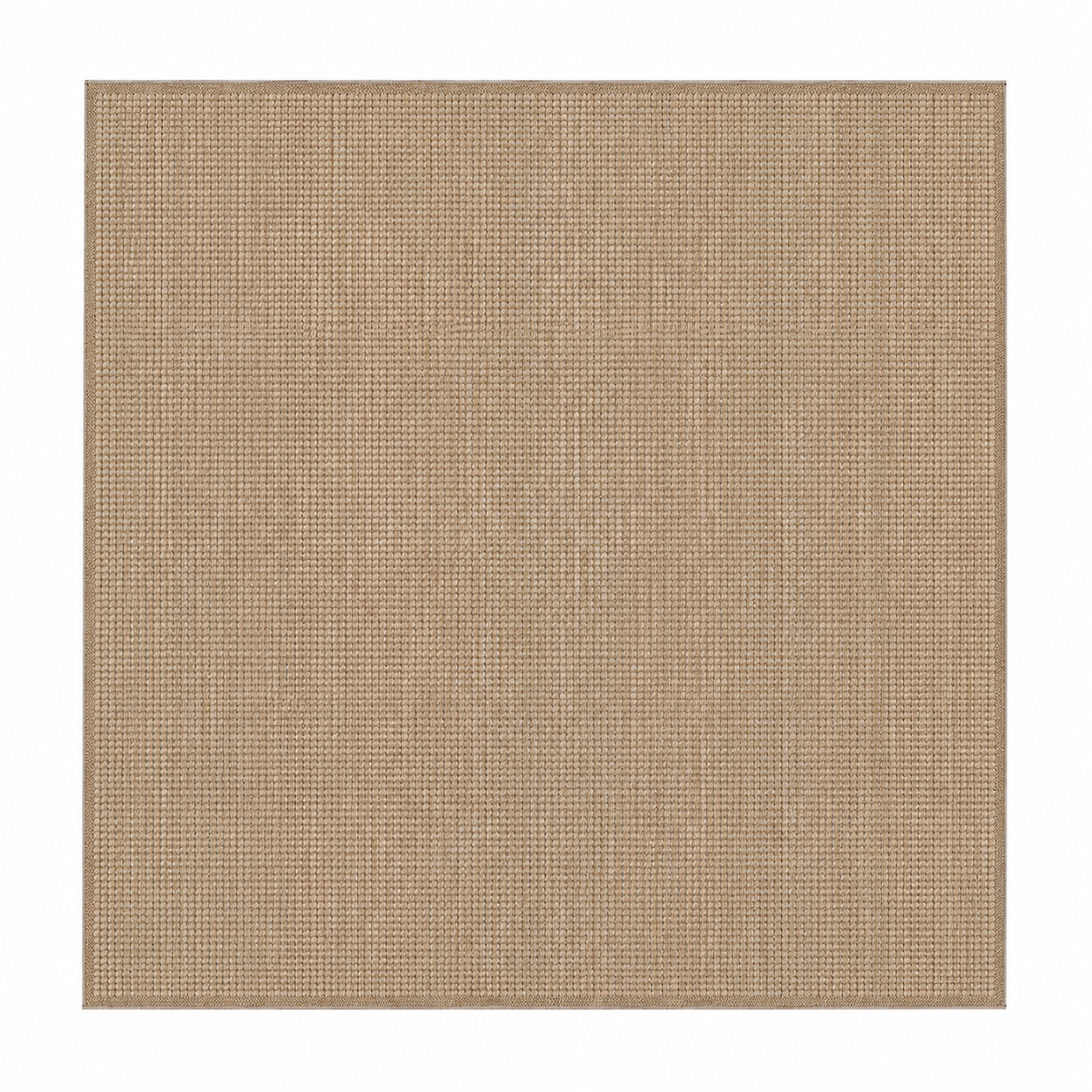 Tapis Carré extérieur aspect jute structuré