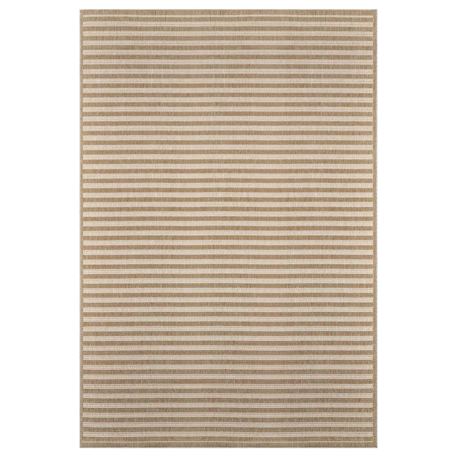 Tapis extérieur aspect jute à Lignes