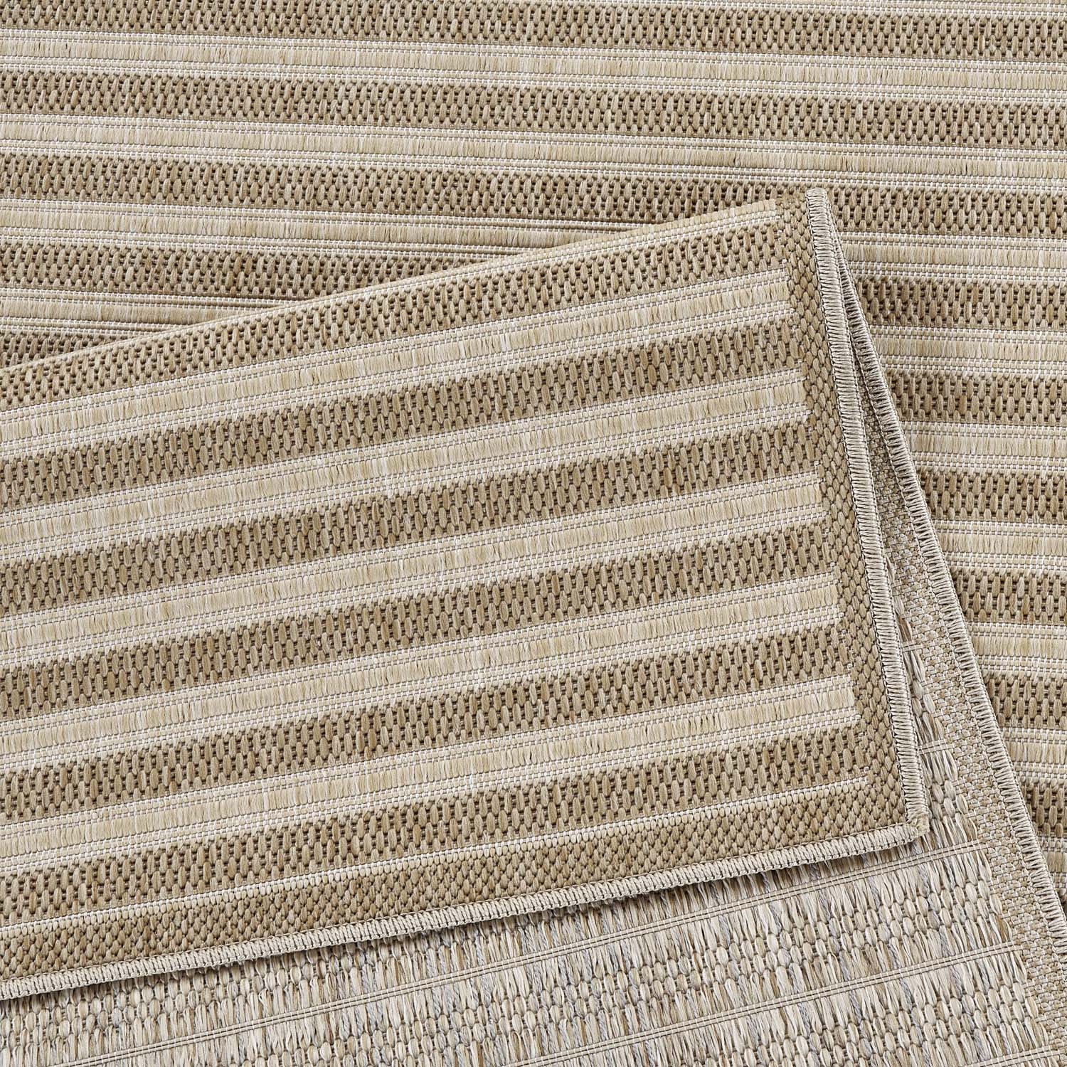 Tapis extérieur aspect jute à Lignes