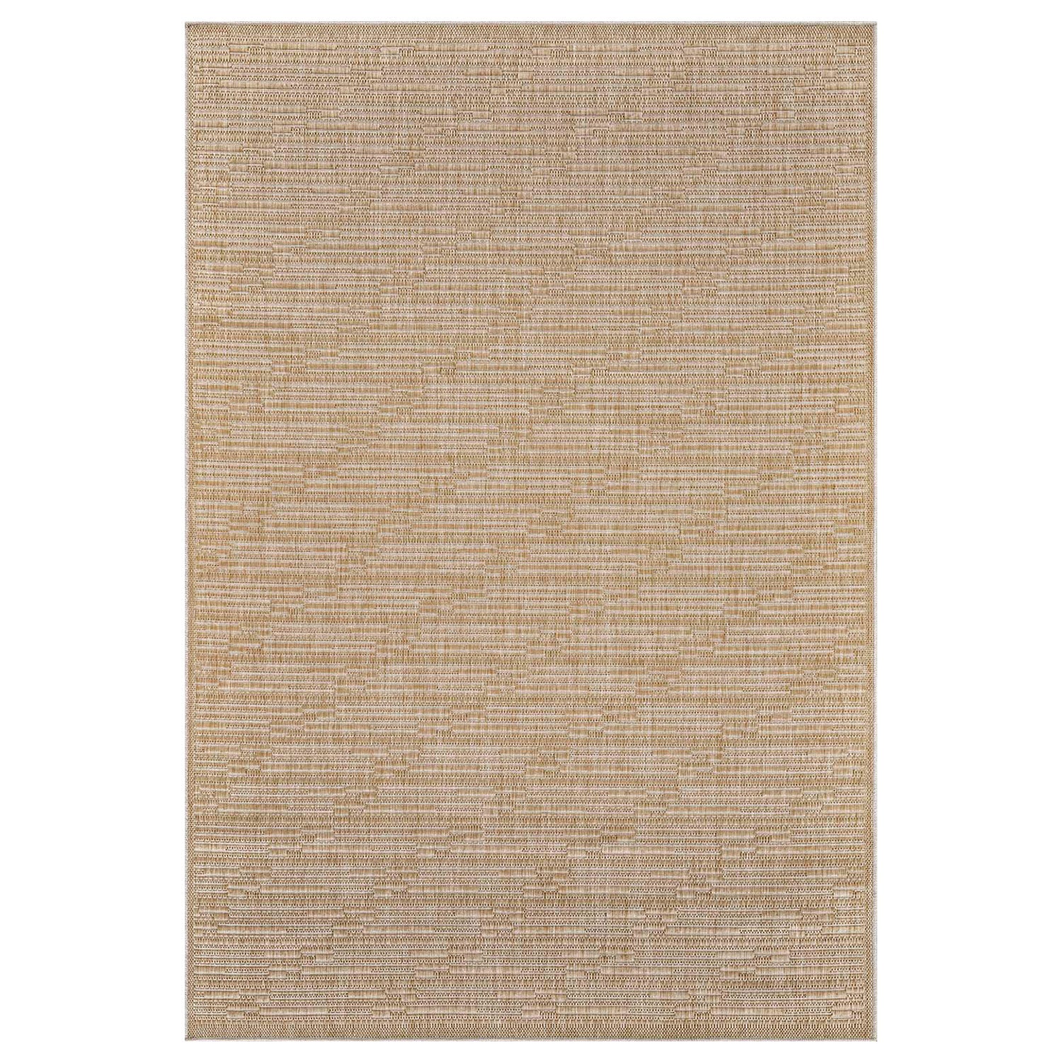 Tapis extérieur aspect jute rayés