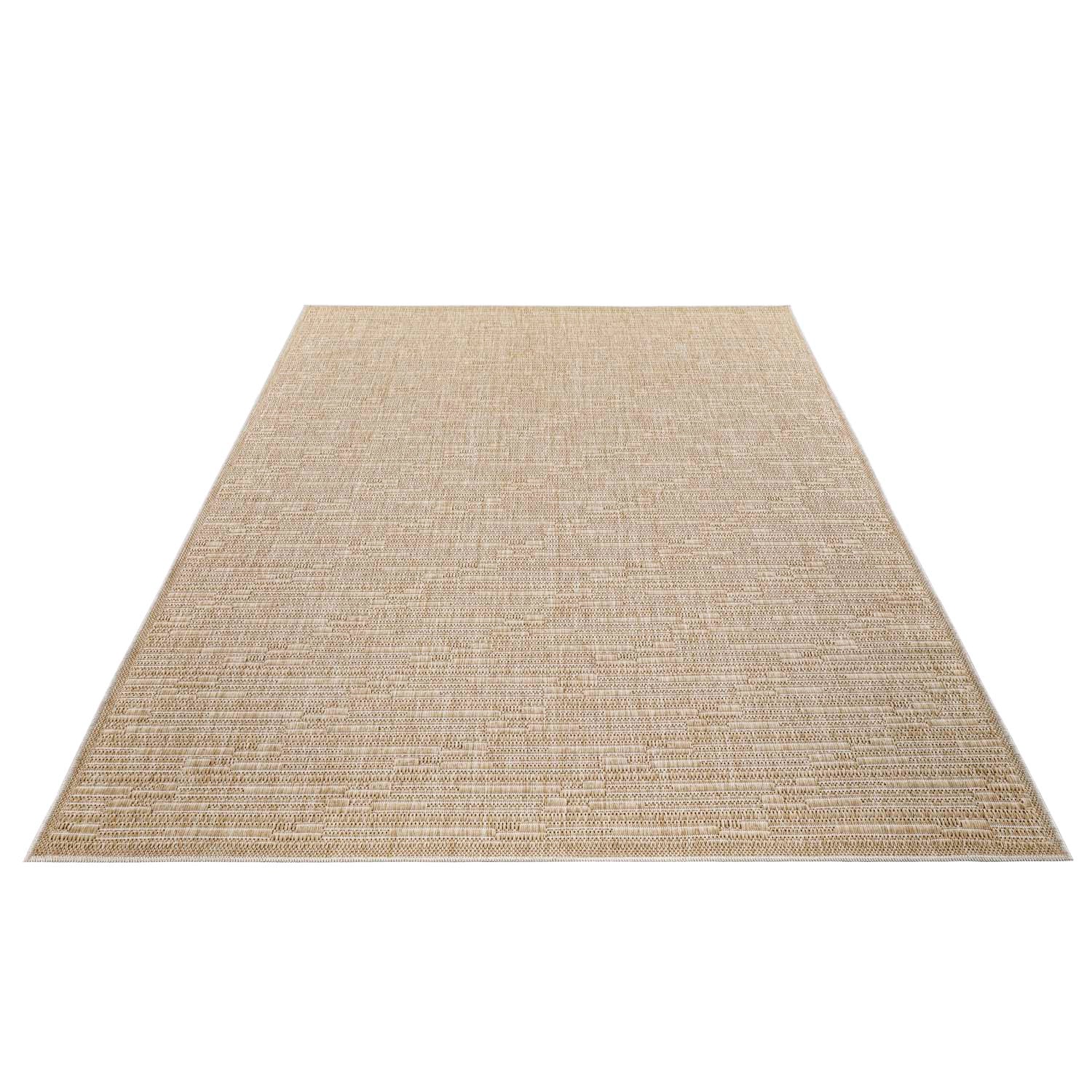 Tapis extérieur aspect jute rayés