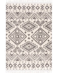 Tapis moelleux à franges tressées Berbère - Crème – STUDIO DECO