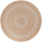 Tapis rond Naturel aspect jute Beige Crème – STUDIO DECO