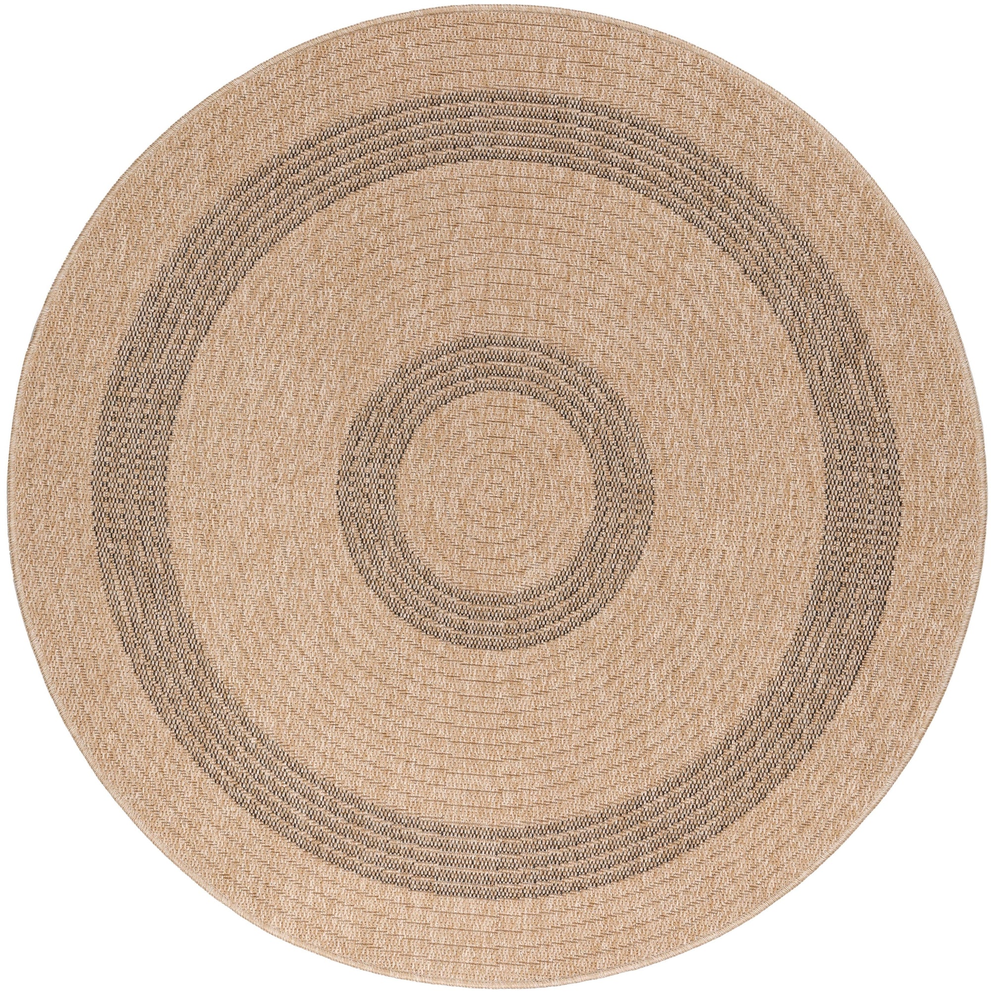 Tapis rond Naturel aspect jute Beige Gris – STUDIO DECO