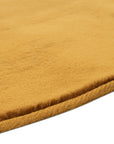 Tapis de Fourrure Rond Velours Ambre – STUDIO DECO
