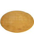 Tapis de Fourrure Rond Velours Ambre – STUDIO DECO
