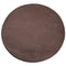 Tapis de Fourrure Rond Velours Marron – STUDIO DECO