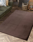 Tapis de Fourrure Velours - Marron – STUDIO DECO
