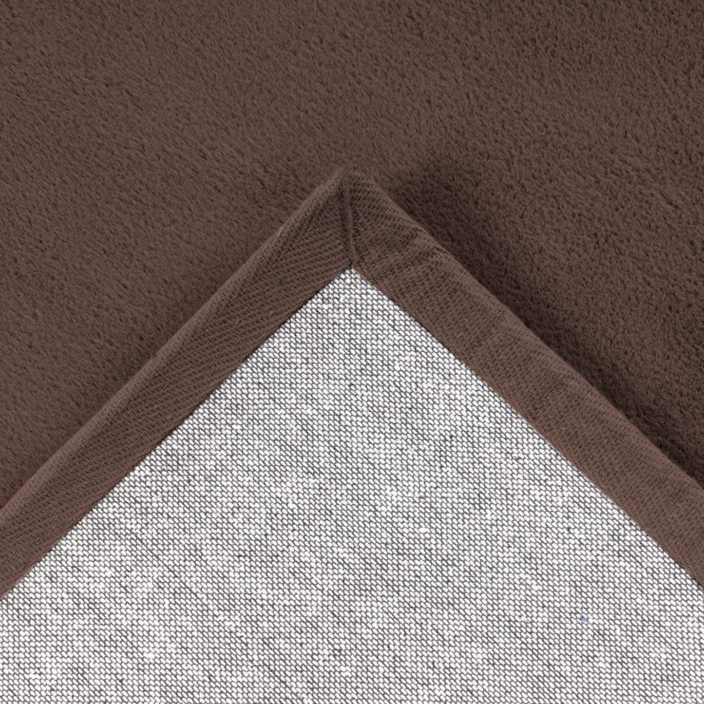 Tapis de Fourrure Velours - Marron