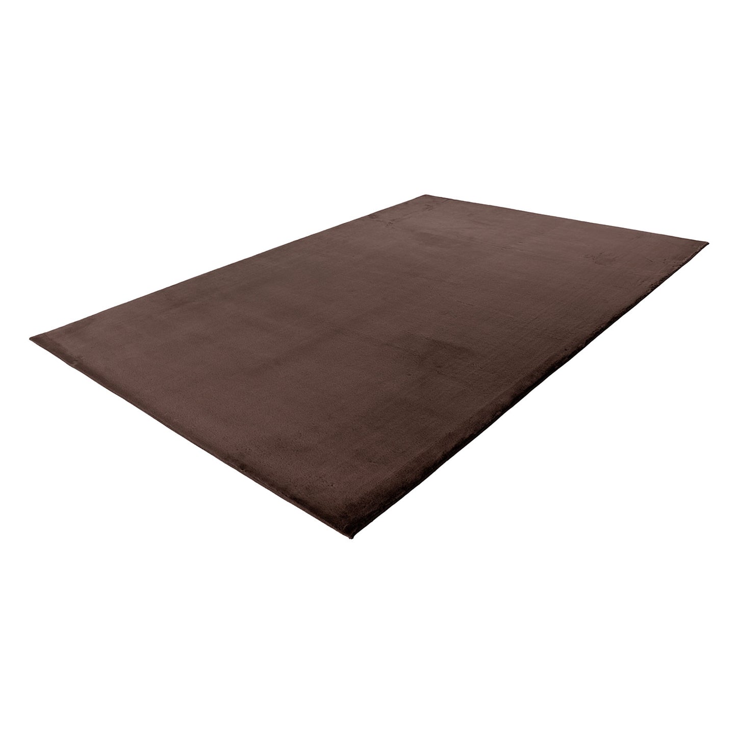 Tapis de Fourrure Velours - Marron