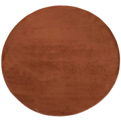 Tapis de Fourrure Rond Velours Terra