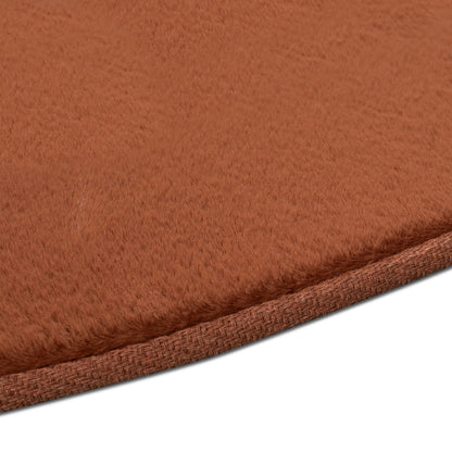 Tapis de Fourrure Rond Velours Terra