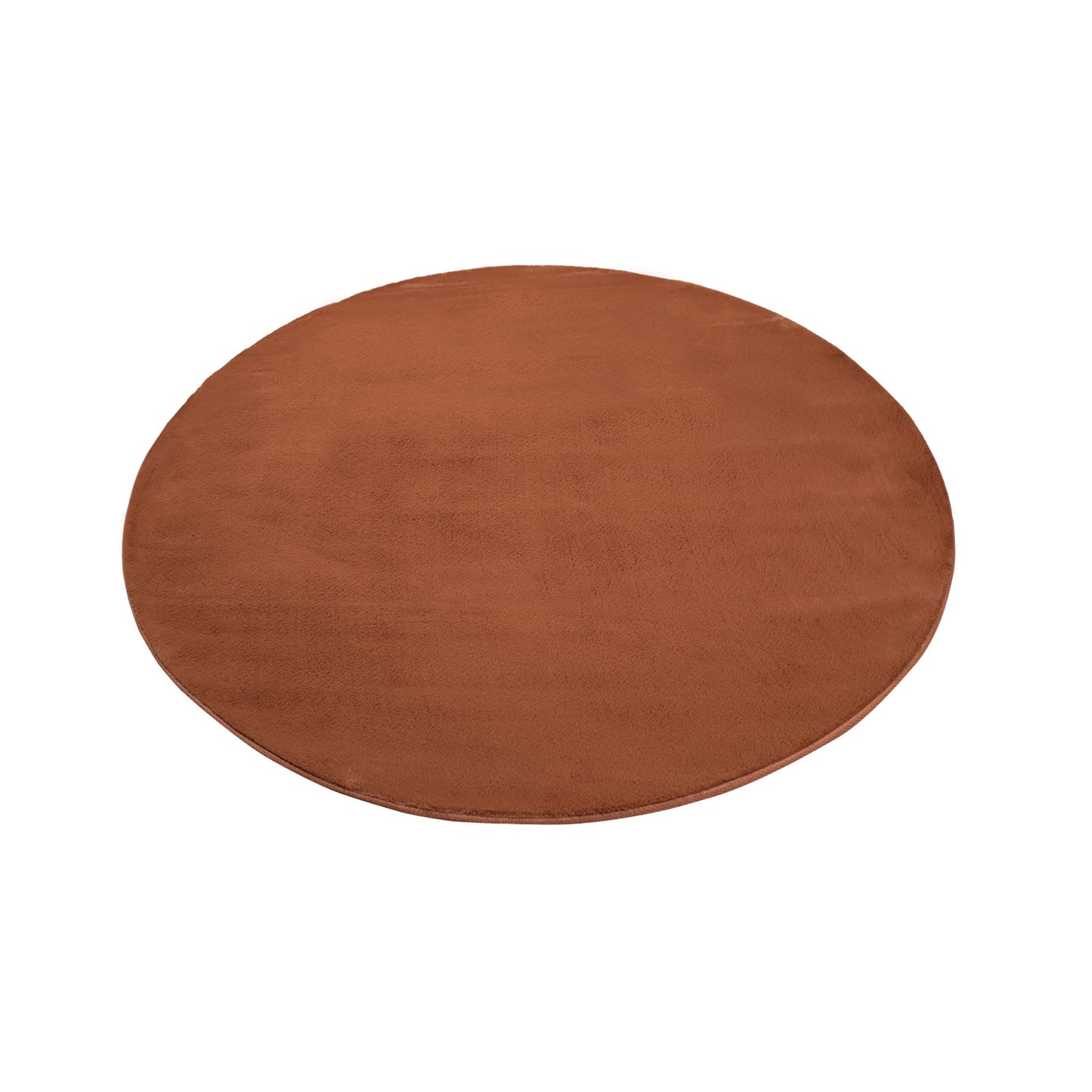 Tapis de Fourrure Rond Velours Terra