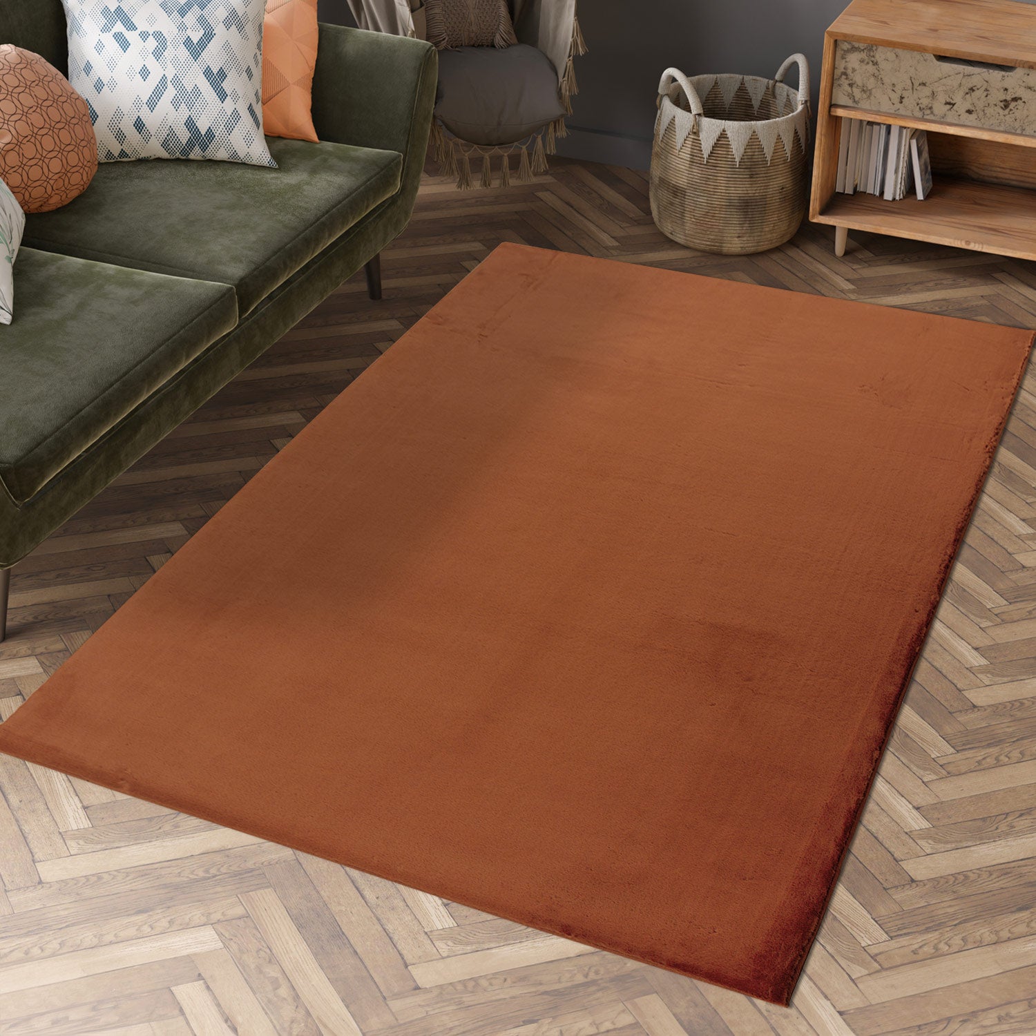 Tapis de Fourrure Velours - Terra – STUDIO DECO