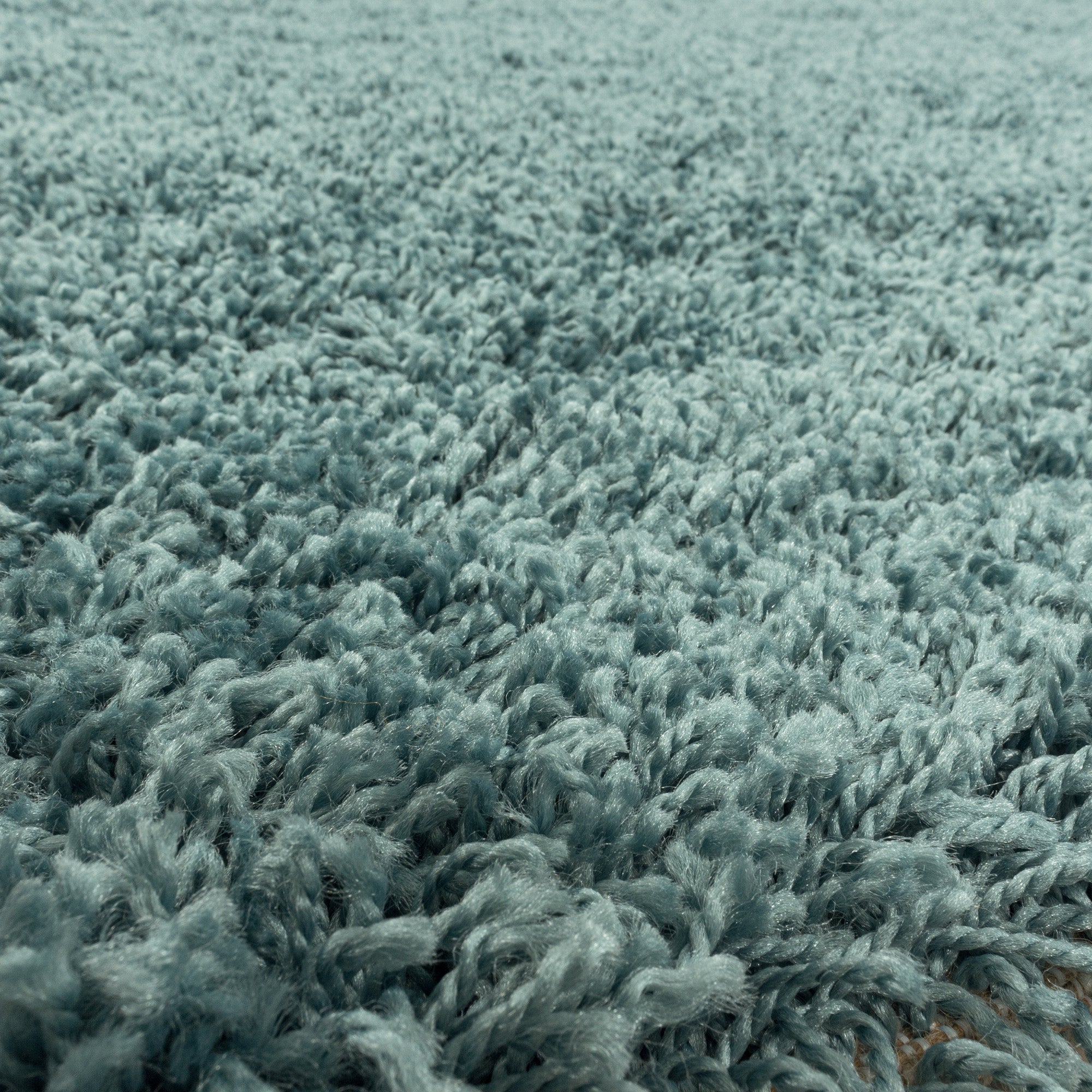 Tapis Rond à poils longs doux - Bleu – STUDIO DECO