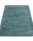 Tapis à poils longs doux - Bleu – STUDIO DECO