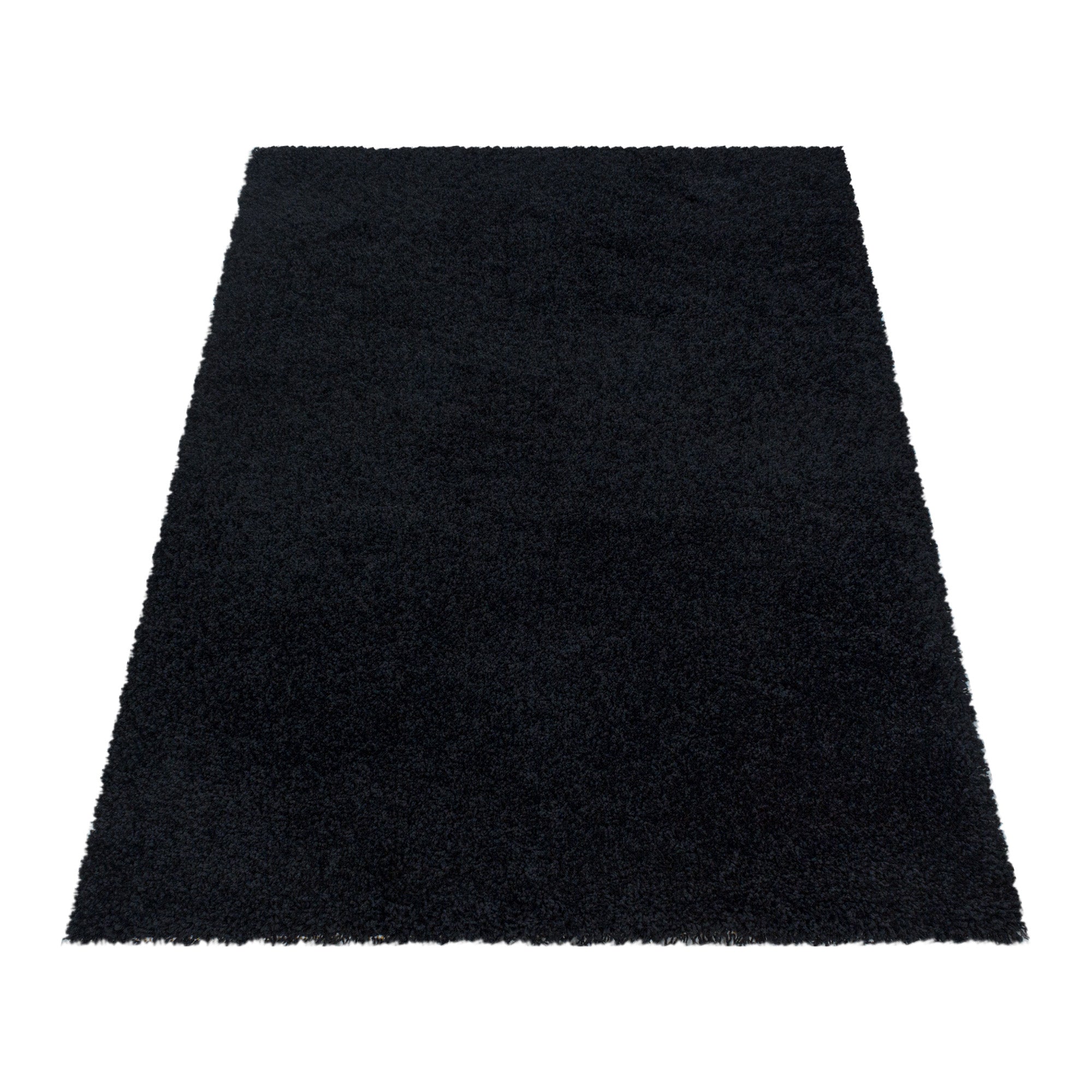 Tapis à poils longs doux - Noir – STUDIO DECO